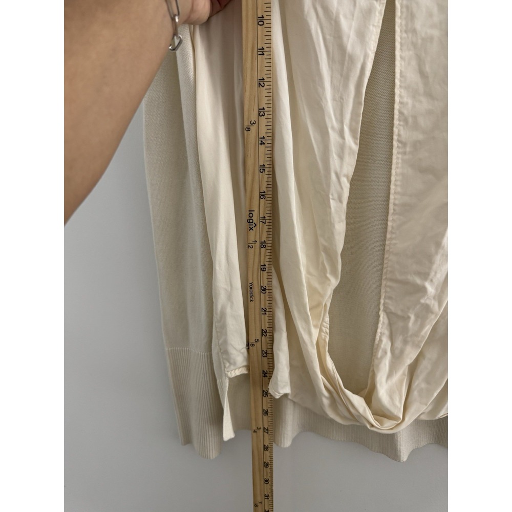 Lululemon Still At Ease Cashmere Blend Pullover Sweater Size M Cream Open-Back‎ - Picture 7 of 8